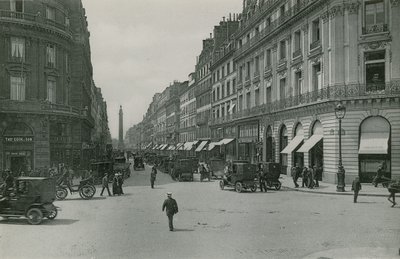 Perspectief van de Rue de la Paix door French Photographer